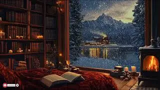 Late Night Winter Jazz And Soft Snowfall Shape A Peaceful Listening Atmosphere | Relax Music
