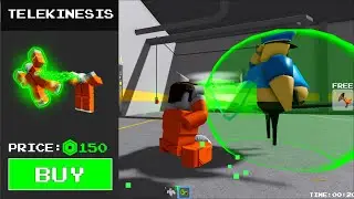 BARRYS PRISON RUN New Item TELEKINESES Unlocked (obby) Roblox Full Game