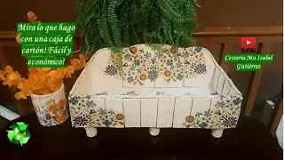 De una caja de cartón a un hermoso organizador multiusos Sorteo Cardboard crafts