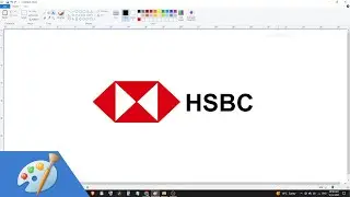 How to draw HSBC Bank logo using MS Paint
