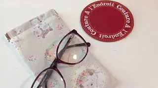 Tuto &eacute;tui &agrave; lunettes avec fermoir &agrave; cliquet 🧵✂️🪡