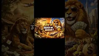 From Jungle to Dubai 💸🦁  Lion&rsquo;s Hard Work Story #ai #shortsviral #video