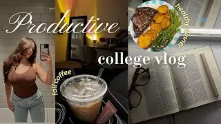college student day in the life 📚🍂 | healthy meals, fall vlog, coffee run, & more!