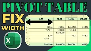 How to Fix Column Width in Excel Pivot Tables (Stop Auto-Resizing!)| Enhance Ur Skills
