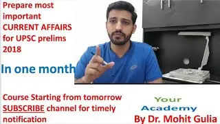 Important Current Affairs(june 2017- may 2018) for UPSC prelims 2018