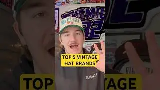 TOP 5️⃣ vintage hat brands to look for when thrifting or looking for rare vintage hats from the 90&rsquo;s