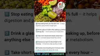 Daily Health Tips | Healthy Nuskhey🙏| By Shilpa Aarogya Gyan #healthtips ✅