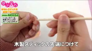 シリコンラバー＆木製スティックのストーンピックキット【サン宝石】