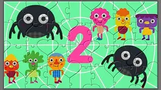 Number 2 (Count And Move) | Puzzle | Nursery Rhymes | Noodle & Pals