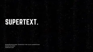 Supertext for Superfoods