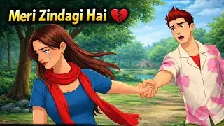 मेरी ज़िंदगी है तू 💖 | Meri Zindagi Hai Tu  2D Animation Love Story | Cartoon Love Story