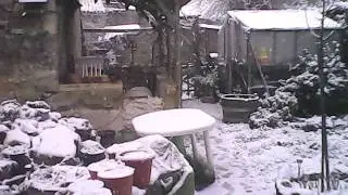 Bouresse 30/01/2012 and it's snowing