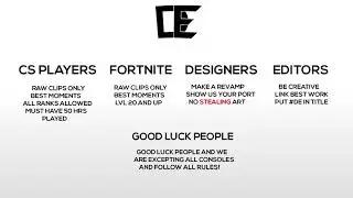 Recruitment Challenge (Fortnite and CSGO)