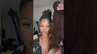 Quick & Easy Loc Bun Style w/ Extensions #locstyles #locbun #locextensions