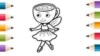 Ballerina Cappuccina Drawing, Painting & Coloring For Kids and Toddlers_ Child Art 🎨🎨🎨