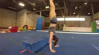 Jumping Elevated Press to Handstand
