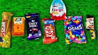 ASMR Most Popular Candys / some lots of colorful rainbow lollipop candy / unpacking chocolate eat