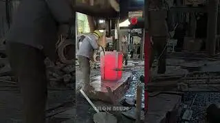 Creating Flanges Using Iron Billet #iron #flange