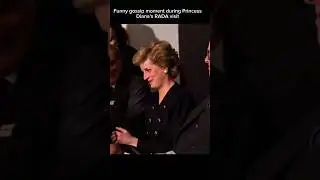 Funny gossip moment during Princess Diana's RADA visit #shorts