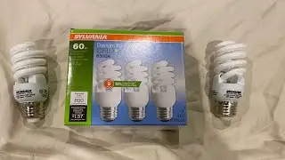 Sylvania 13 Watt (60 Watt Replacement) Daylight CFL Light Bulbs