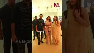 Hero Nithin And His Wife Shalini at Sharwanand Rakshita Wedding reception  | MS Shorts #Shorts