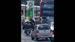 Snub bragging about his Race Car destroys a Bus in London ! #shorts