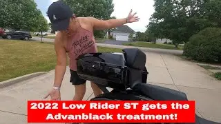 I'm Installing the Advanblack tour pack on my Harley Low Rider ST