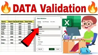 Excel Data Validation Full Tutorial in Hindi | Dropdown List & Data Entry Control #Excel 
