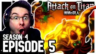 ATTACK ON TITAN Season 4 Episode 5 REACTION | Anime Reaction