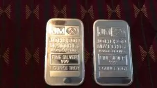 Fake JM silver bars - eBay - Part 1