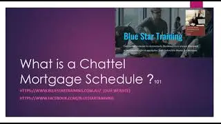 Chattel Mortgage Schedule - an introduction