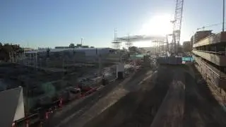 Wickham Interchange: Roof installation
