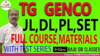 TG GENCO CHEMIST & AE || JL,DL,PL ,AND SET || CHEMISTRY AND PHYSICS CLASSES ||MATERIALS |TEST SERIES