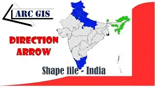 How to show direction in map arcmap | Direction arrow in map | #ArcGIS |