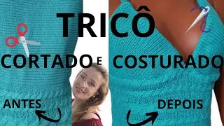 COMO CORTAR ROUPA DE TRICÔ TRANSFORMAR EM TOP CROPPED BLUSA SAIA EM OUTRA PEÇA(DIY).