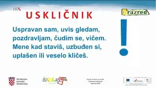 1. RAZRED - HRVATSKI JEZIK - REČENIČNI ZNAKOVI: TOČKA, UPITNIK, USKLIČNIK