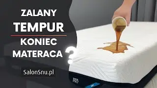 Czy wylanie czegoś na materac Tempur uszkodzi go?