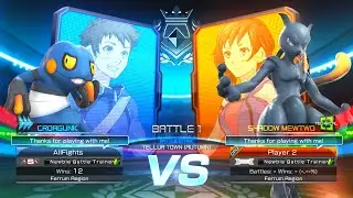 Croagunk vs Shadow Mewtwo - Pokk&eacute;n Tournament DX