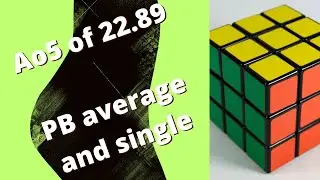 ao5 of 22.89 at Mahavira Cube Open 🤑💵💵🤯😱#cubing  PB Average And Single