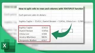How to Split Cells to Rows and Columns in Excel | Microsoft Excel Tutorial (2025)