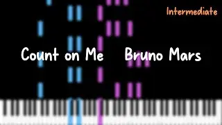 Count on Me &ndash; Bruno Mars (Piano Tutorial)