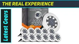 INCX LED Solar Ground Lights &ndash; Best Budget Outdoor Pathway Lighting!