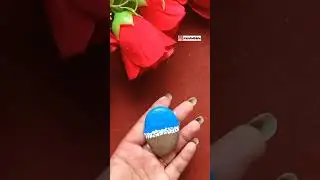 Rock craft//stone painting //Rock painting //How to paint on stone #rockart #shorts #stoneart #rock