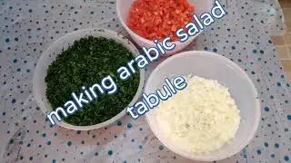 How to make Arabic salad (TABULE)