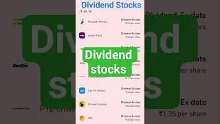 Dividend stocks in share market #split #dividendinvesting #stock #investment #money #sharemarket