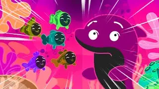 The five fish and one shark// # cartoon video effects # viral video effects # funny video effects