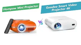 HOMPOW против GooDee: Сравнение портативных мини-проекторов 🎬 1080P против 4K для домашнего кинот...