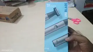 unboxing Syska UT1100 Fully Waterproof Trimmer 75 min Runtime 3 Length SettingsGrey # trimmer