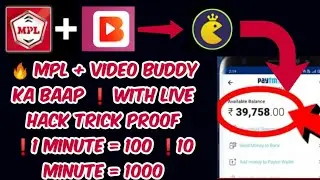 🔥 MPL+ video buddy Ka Baap with live hack mod APK❗galo app se paise kaise with unlimited hack trick