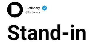 Stand-in Meaning In English